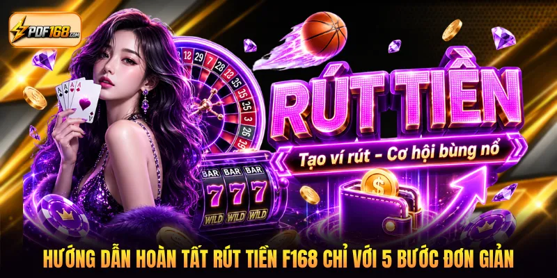Hướng dẫn hoàn tất rút tiền F168 chỉ với 5 bước đơn giản